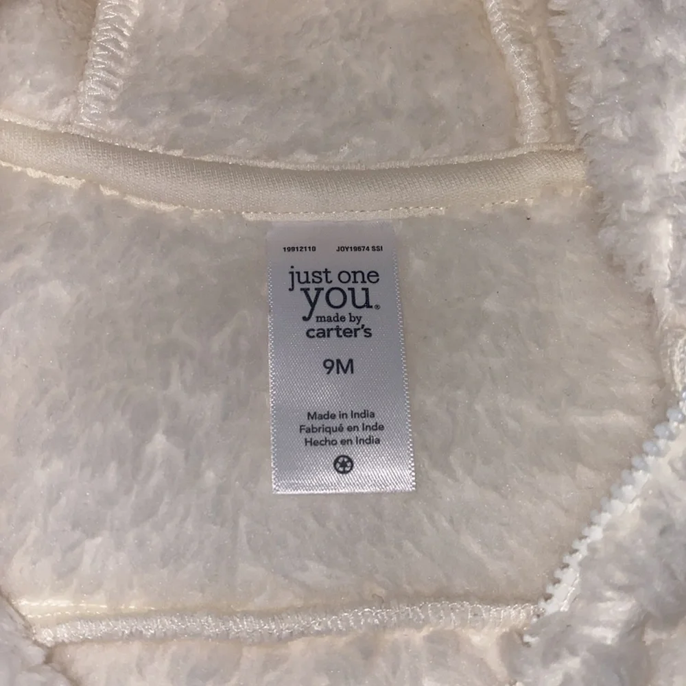 Just One You baby Jacket off white 9 Months
